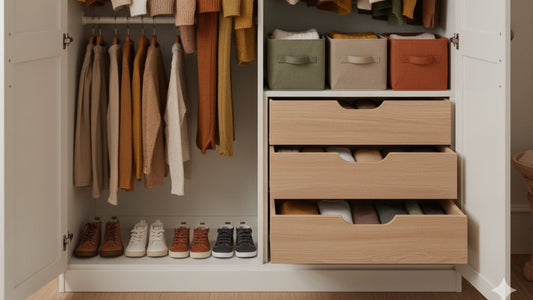 Como organizar o guarda-roupa infantil para o outono