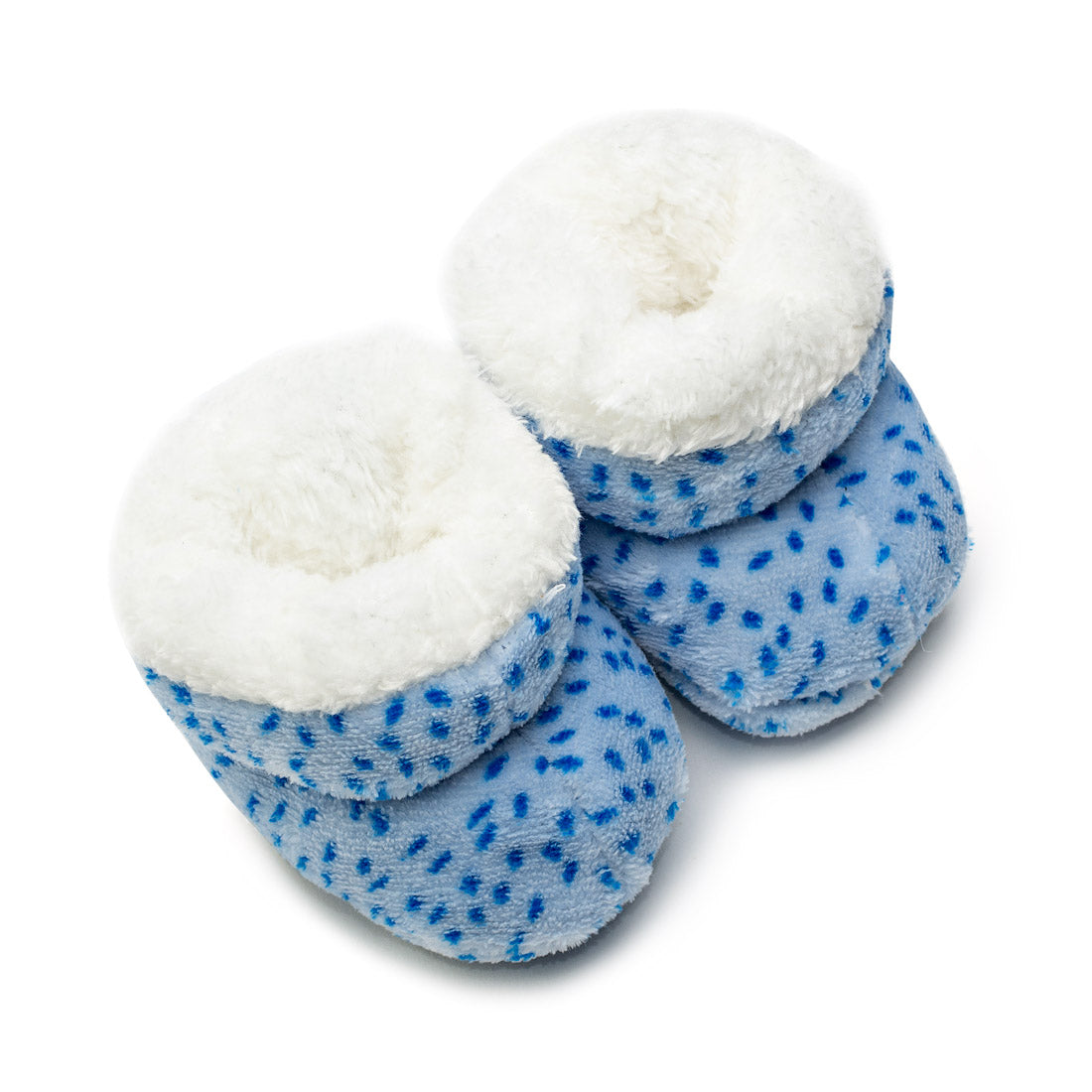 Sapatinho de Bebê Dahti Kids Estampado Peluciado Azul