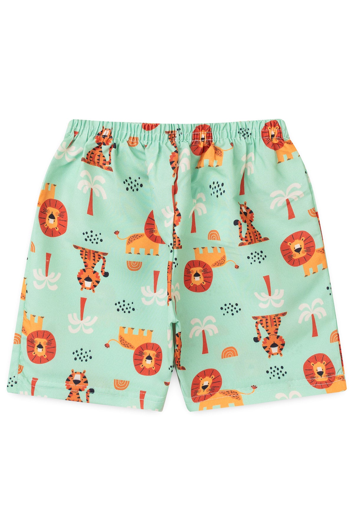 Conjunto de Verão para Menino Reis da Selva Bege