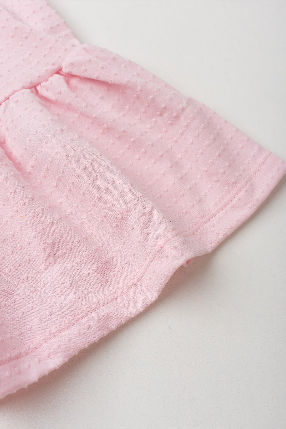 Vestido de Verão para Menina Doce Poá Rosa