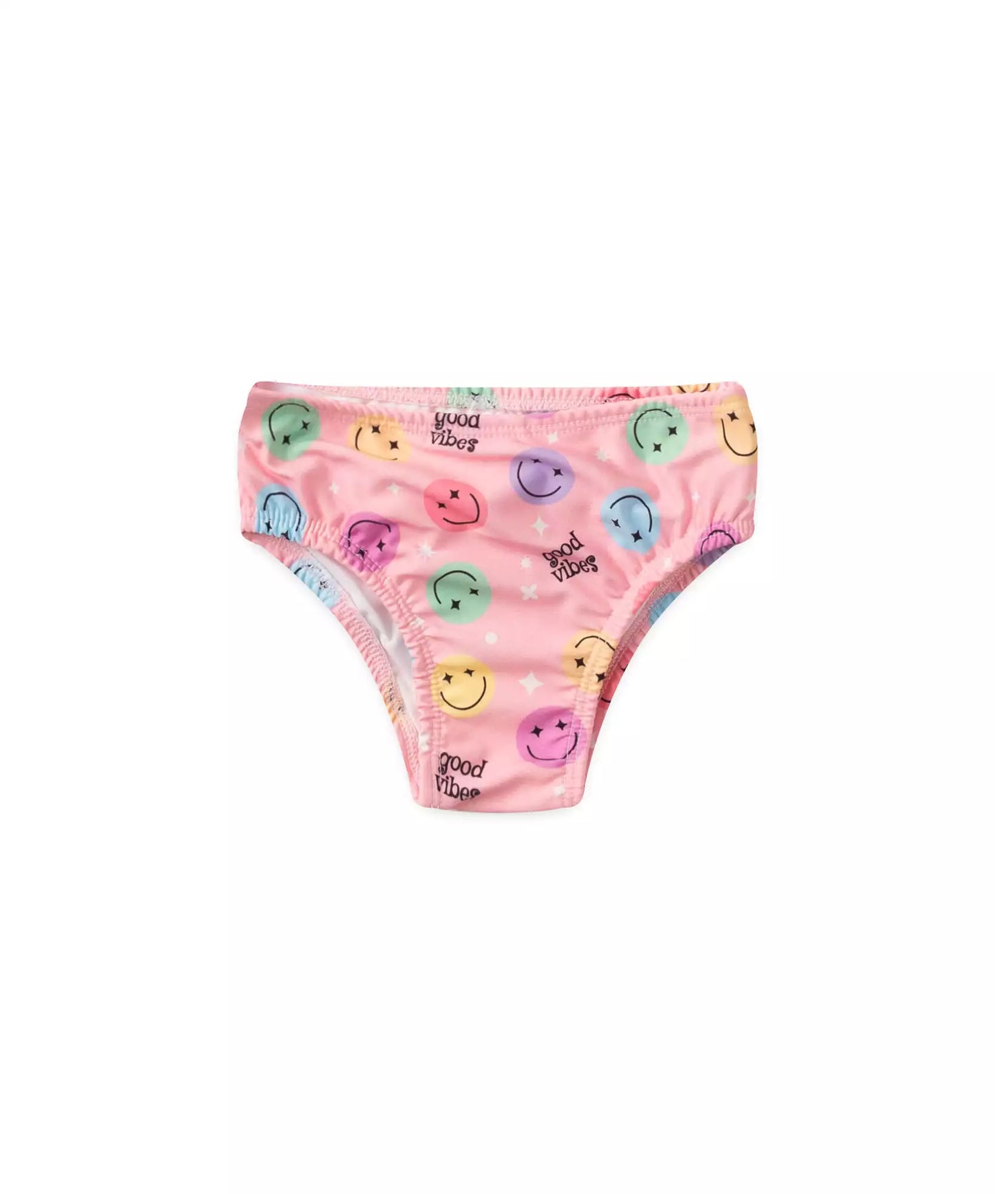 Biquíni Infantil Feminino Emoji Rosa