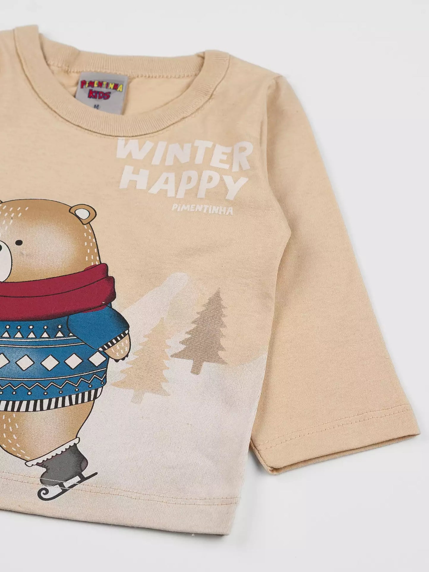 Blusa de Inverno para Bebê Menino Urso Marrom