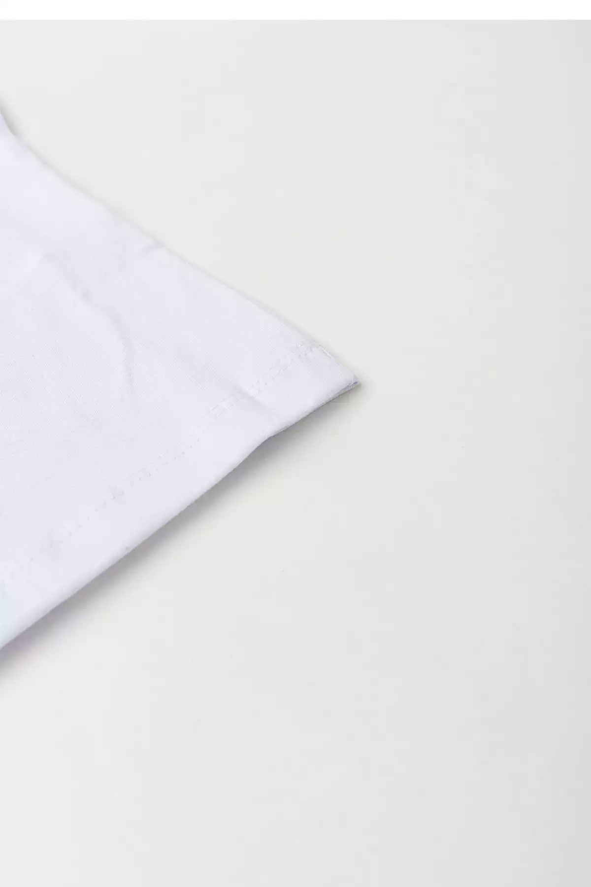 Camiseta Básica Infantil Menina Manga Longa Branco