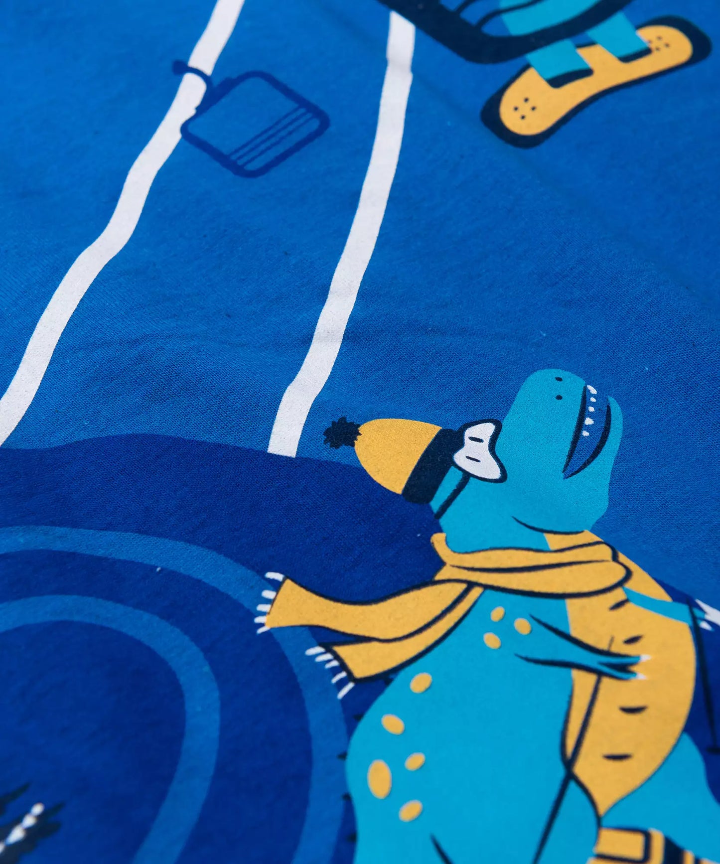 Camiseta Manga Longa para Menino Dino Marinho