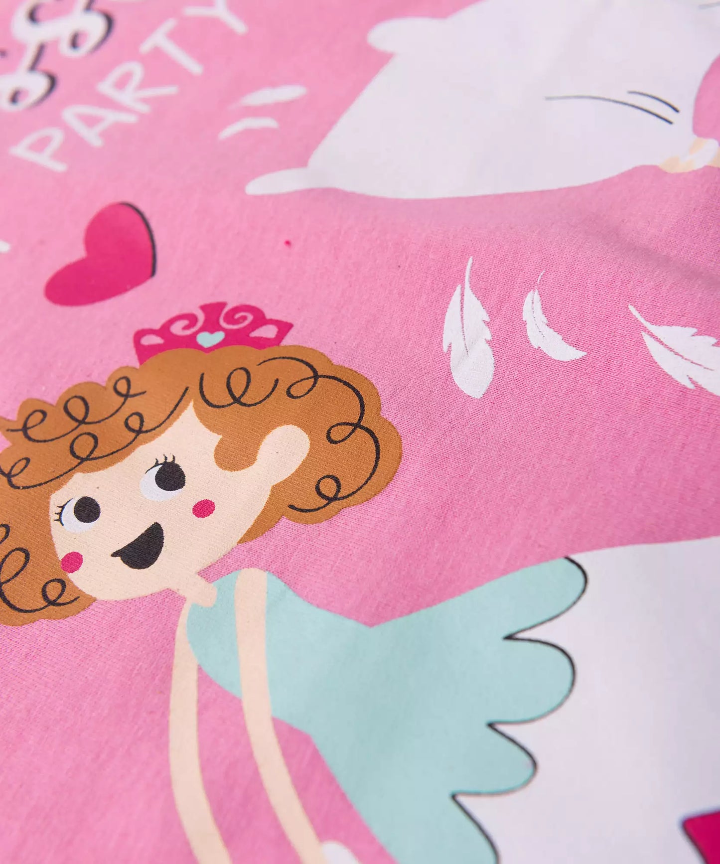 Camisola de Verão Infantil para Menina Party Rosa