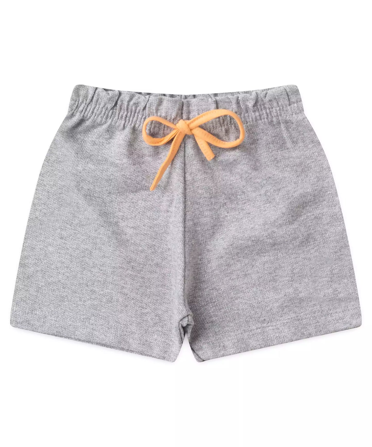 Conjunto Curto Infantil Feminino Coração Salmão