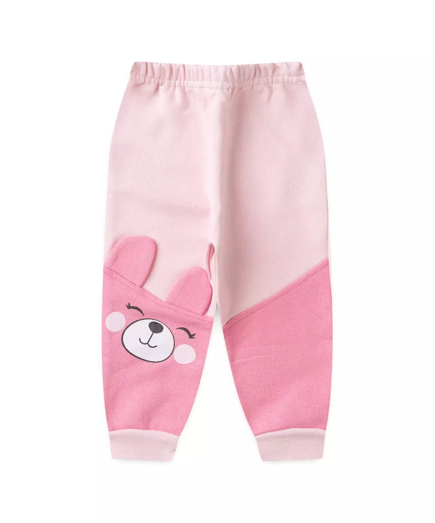 Conjunto de Frio para Bebê Menina Urso Rosa