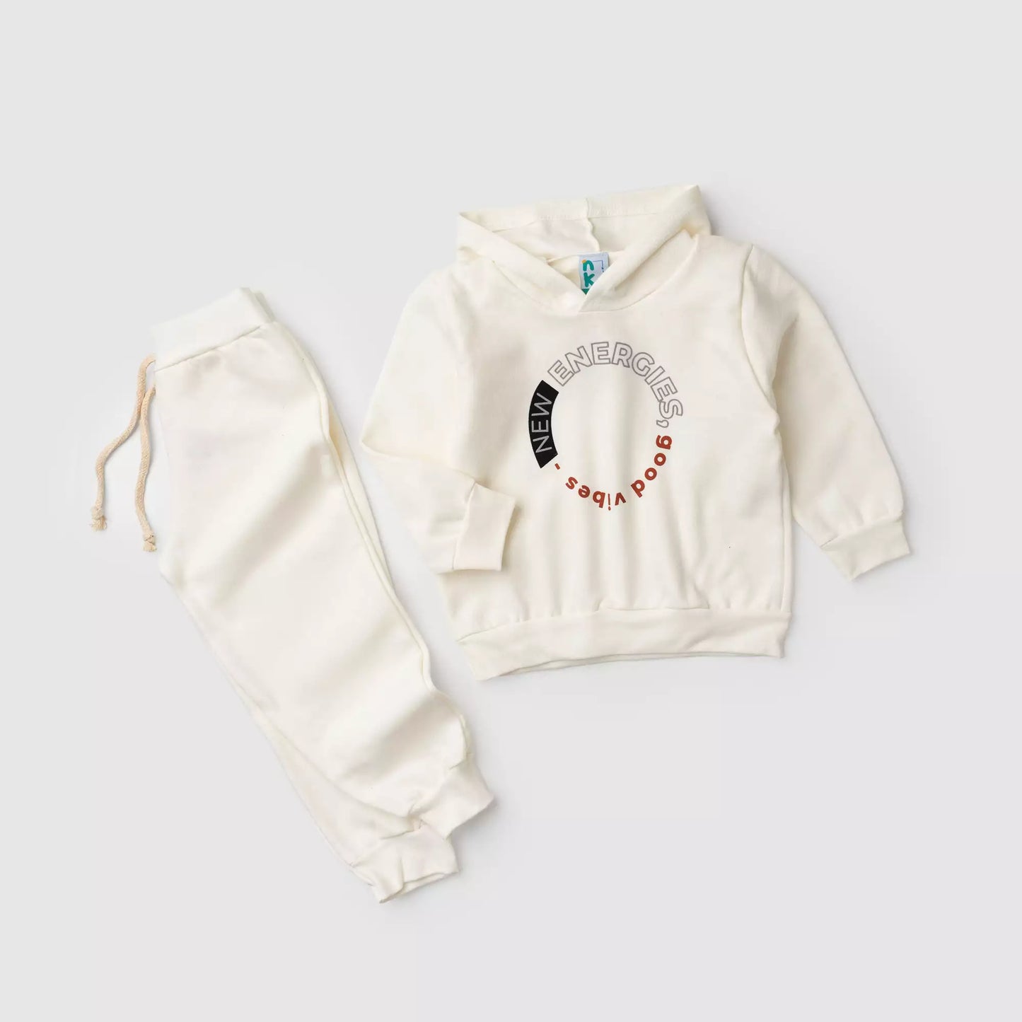Conjunto de Inverno Infantil Menino Boas Energias Marfim