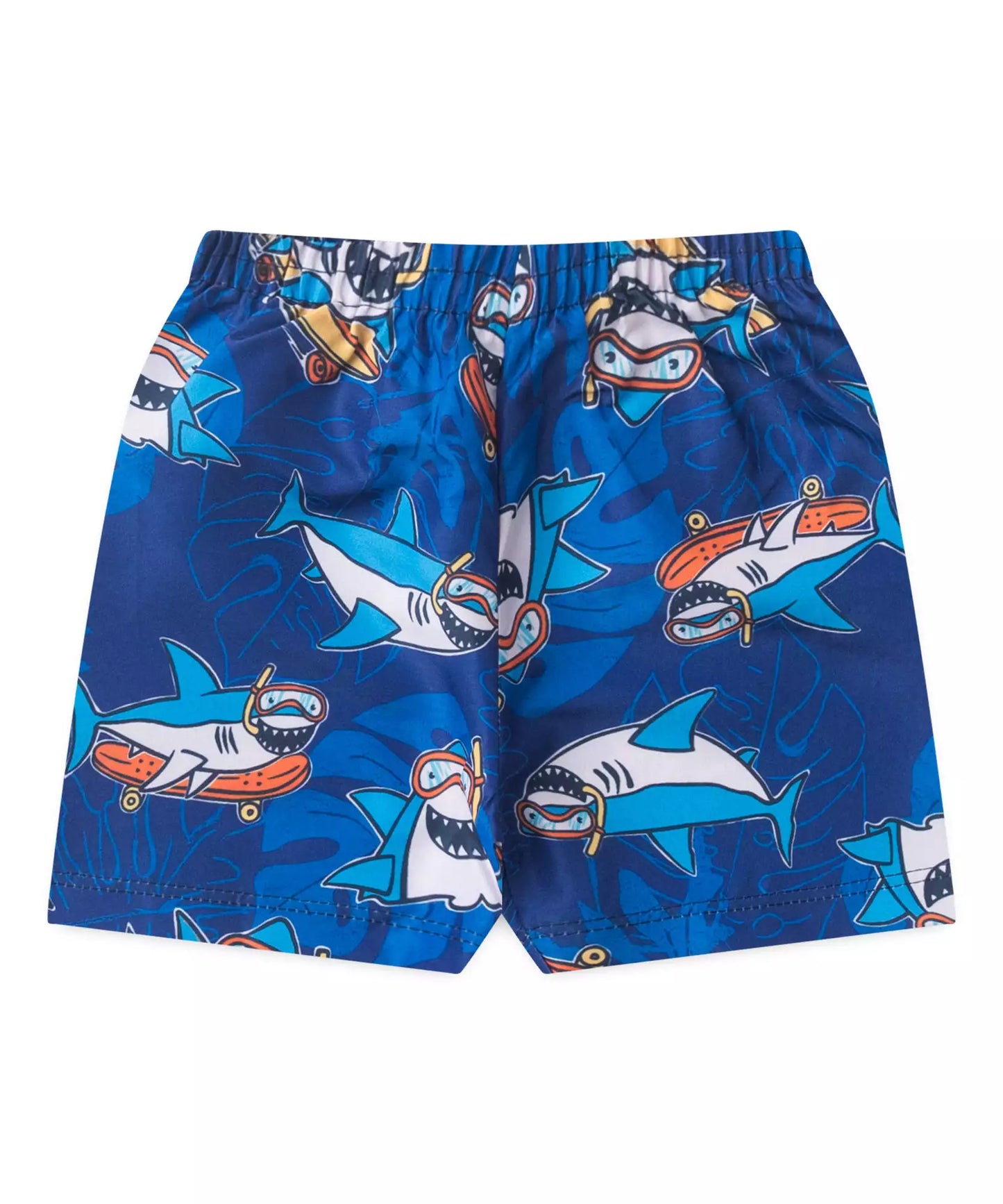 Conjunto de Verão Bebê Menino Tubarãozinho Amarelo