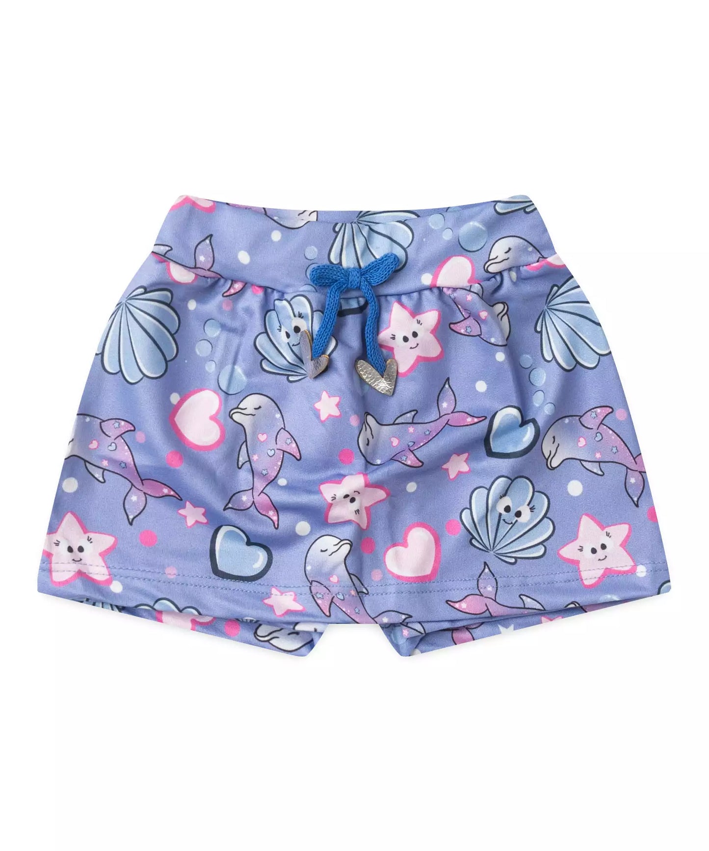 Conjunto de Verão para Bebê Menina Golfinho Marfim