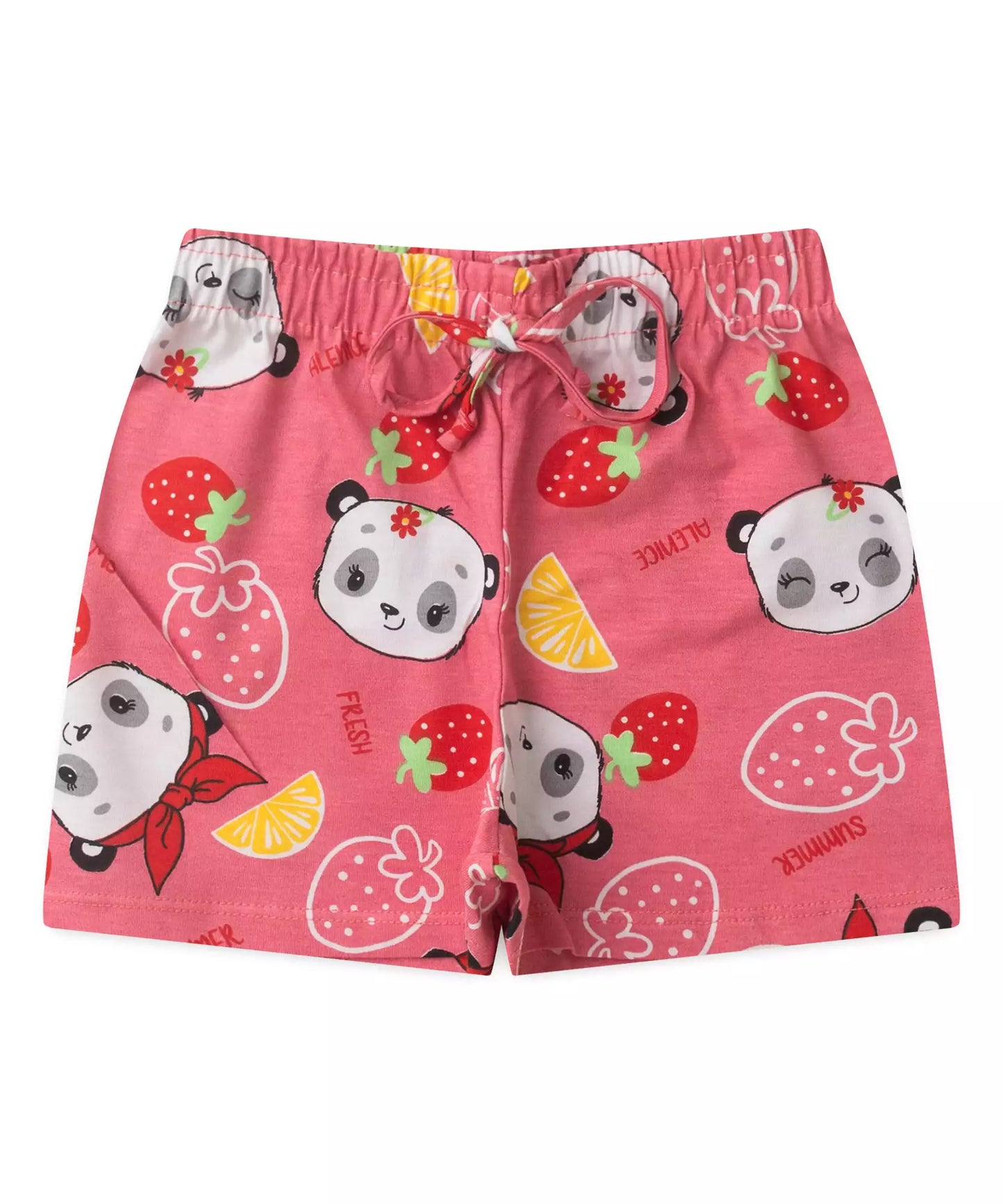 Conjunto de Verão para Menina Moranguinhos Rosa
