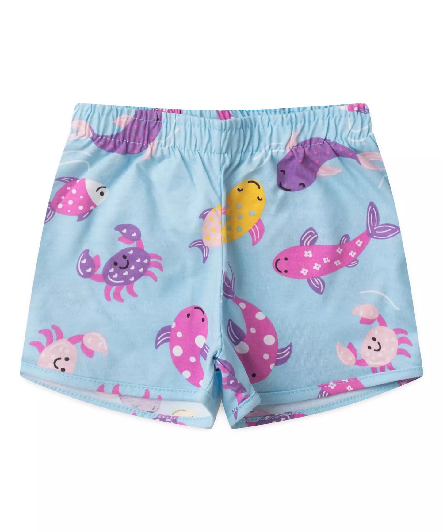 Conjunto de Verão para Menina Tartaruga Pink