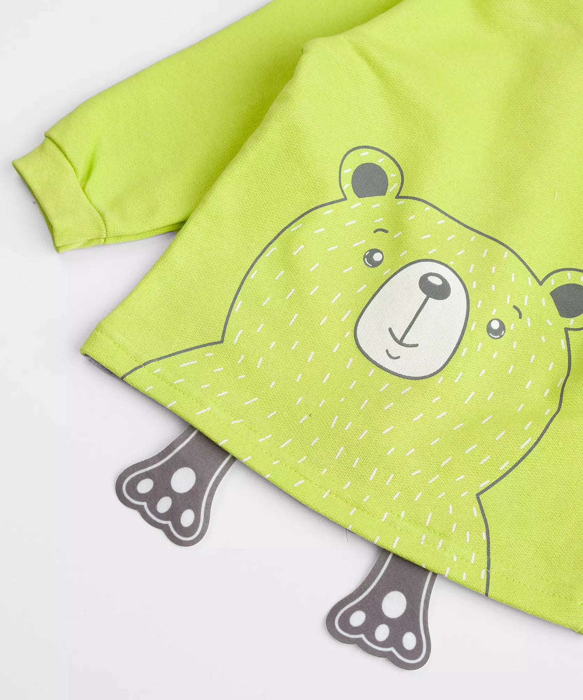 Jaqueta de Inverno para Bebê Menino Ursinho Verde