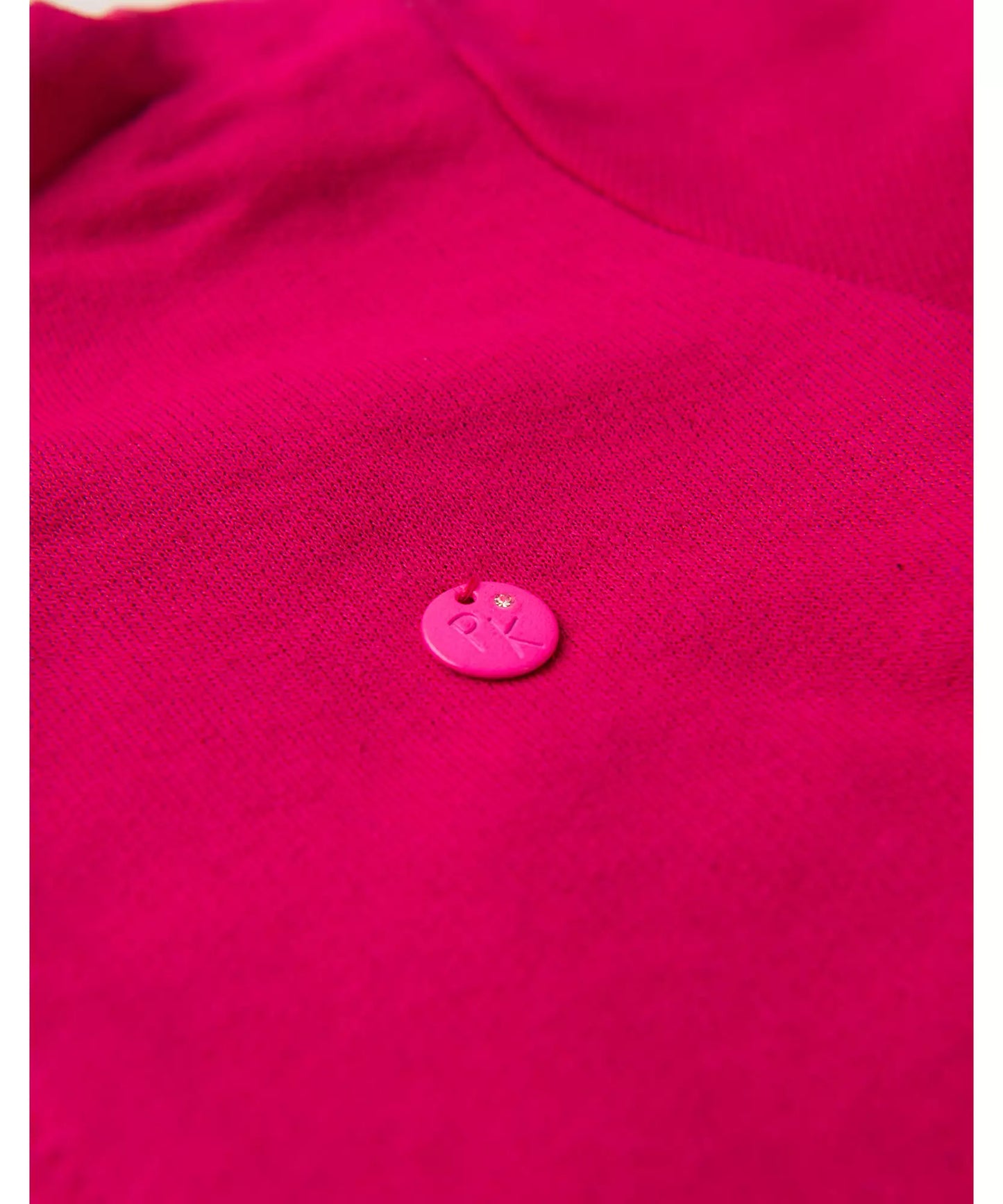Jaqueta de Moletom Infantil Feminina Básica Pink