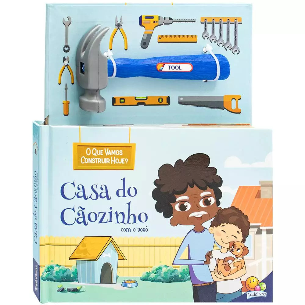 Livro Infantil Mãozinhas em Ação: Casa do Cãozinho com o Vovô - Martelo