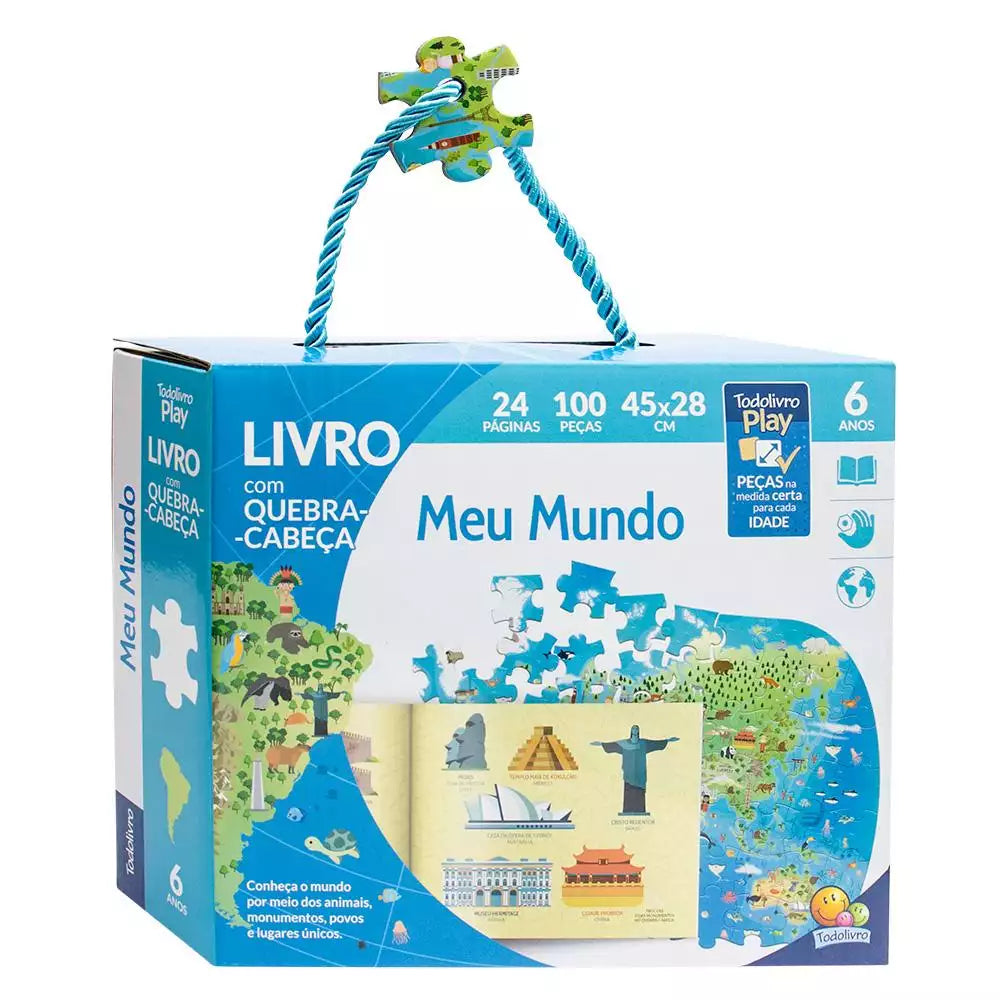 Livro Quebra-Cabeça Infantil: Meu Mundo
