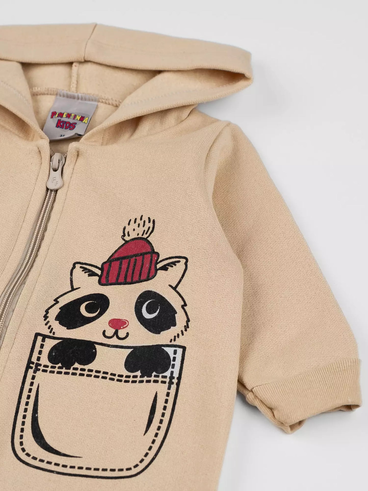 Macacão de Inverno para Bebê Menino Ursinho Marrom
