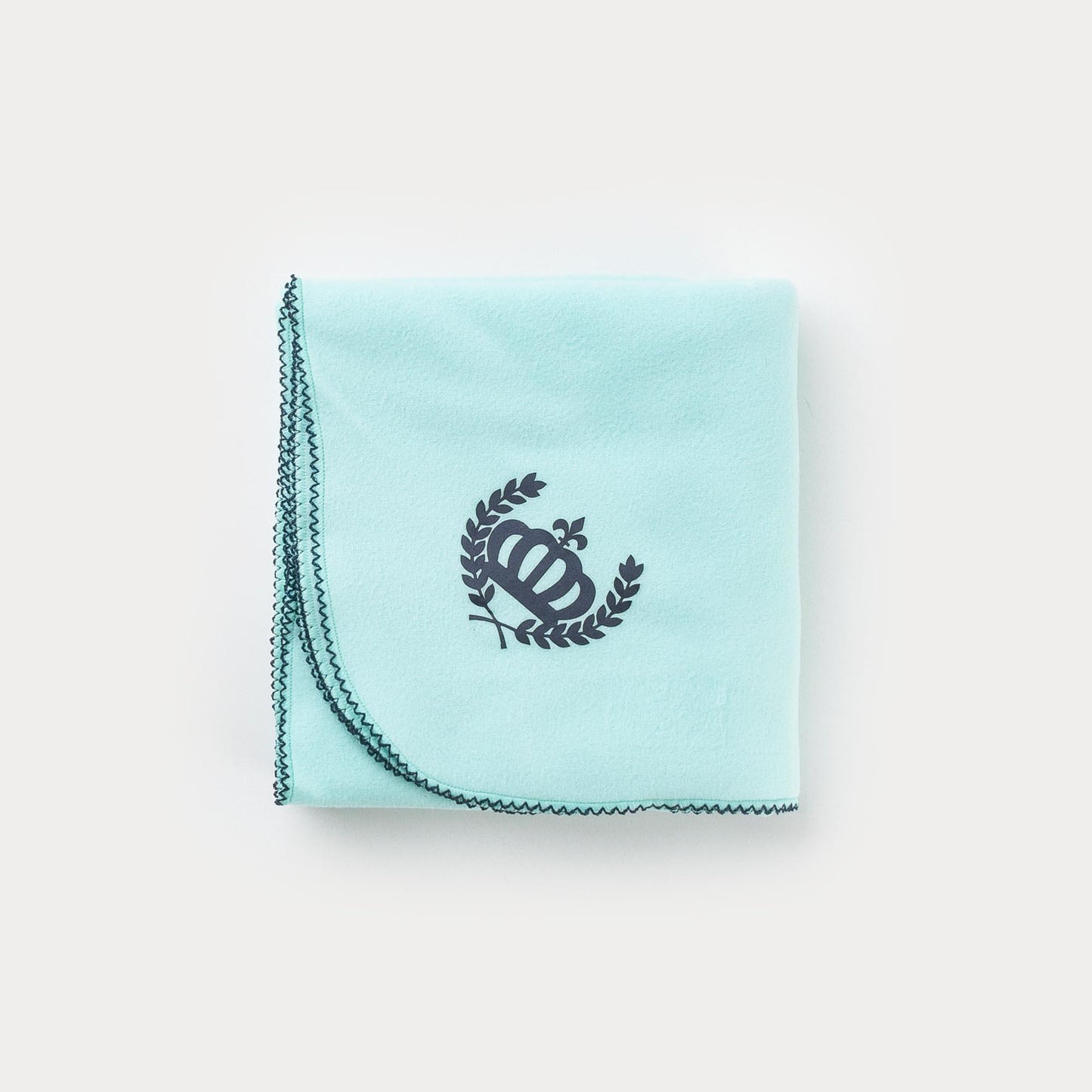 Manta em Soft Verde Coroa para Bebê Menino