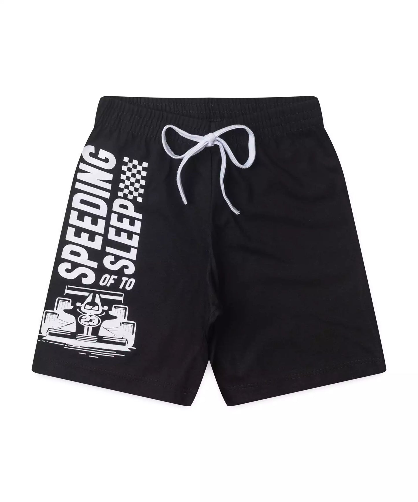 Pijama Infantil de Verão para Menino Racing Laranja