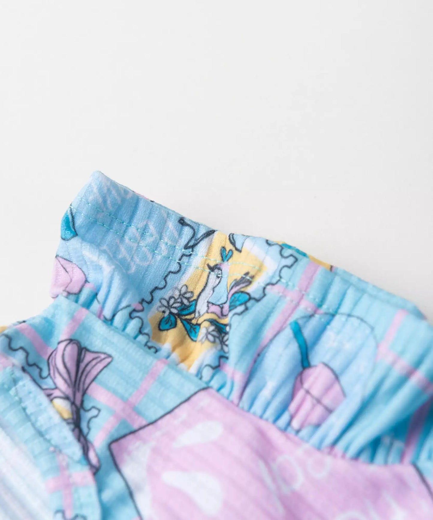 Vestido de Verão para Bebê Menina Tulipas Azul
