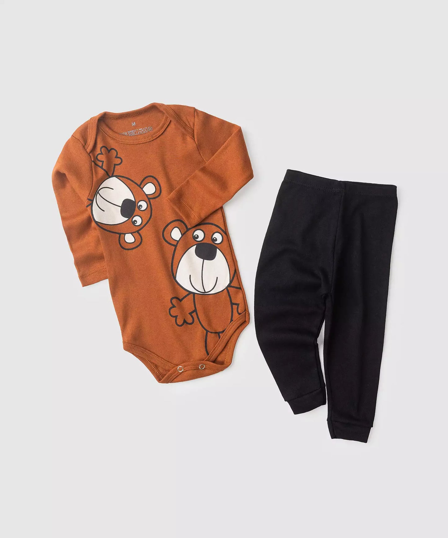 Conjunto de Frio para Bebê Menino Ursinhos Marrom