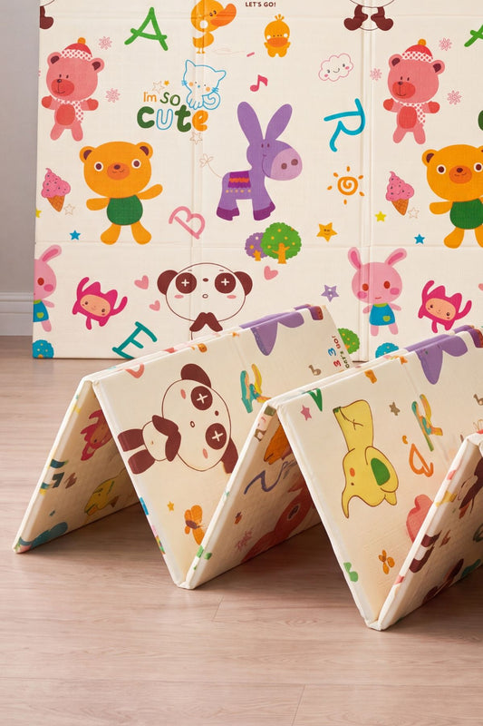 Tapete Tatame Infantil Dobrável Dupla Face Safari 180x120