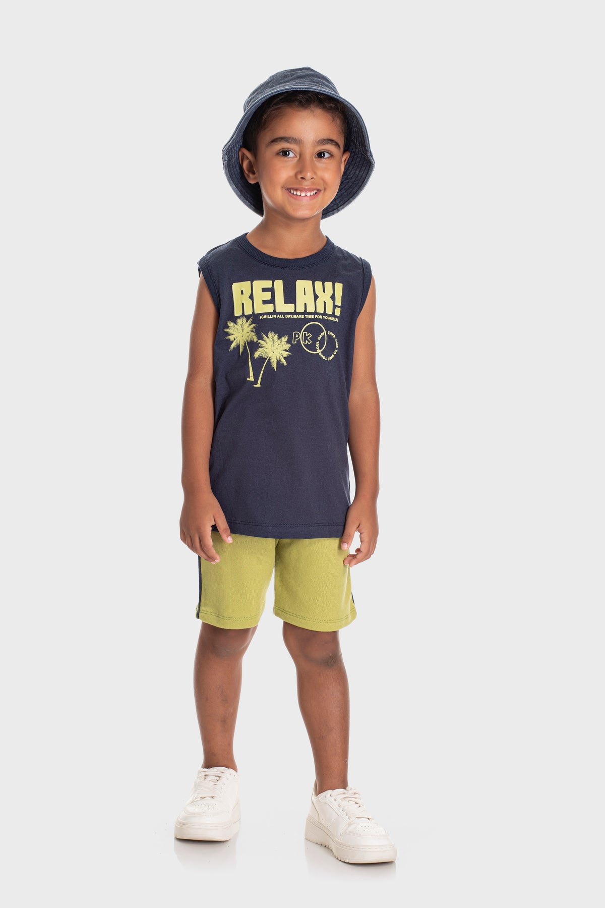 Conjunto de Verão para Menino Relax Marinho