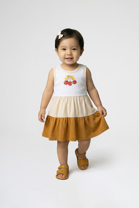 Vestido de Verão Três Marias Cerejinhas Branco