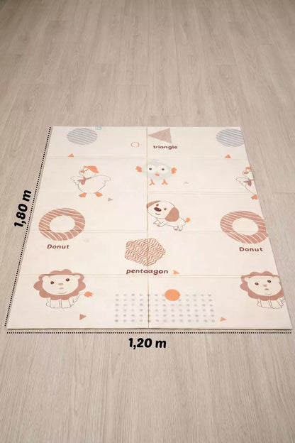 Tapete Tatame Infantil Dobrável Dupla Face Dog 180x120