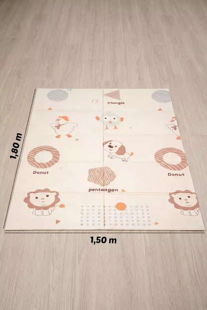 Tapete Tatame Infantil Dobrável Dupla Face Dog 180x150
