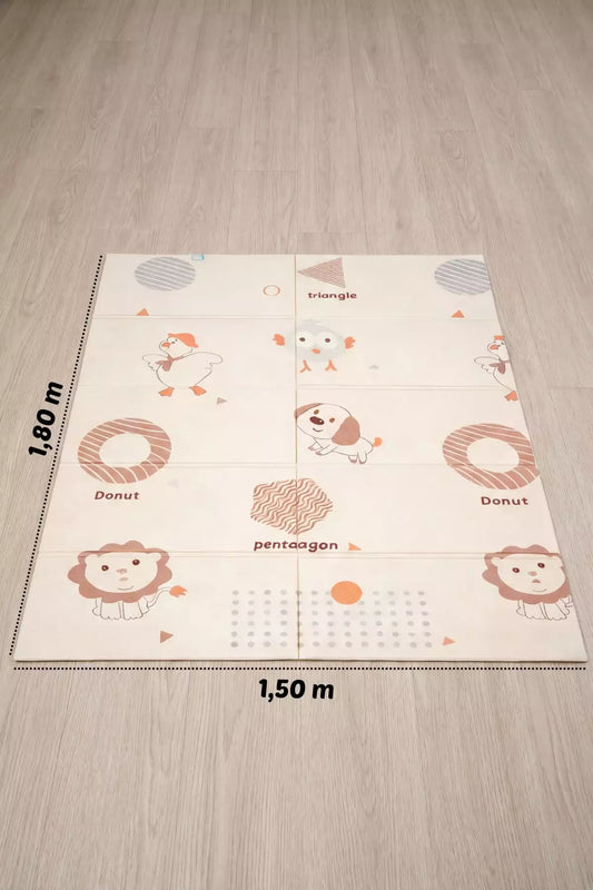 Tapete Tatame Infantil Dobrável Dupla Face Dog 180x150