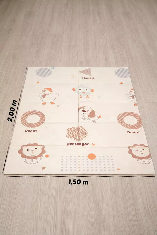 Tapete Tatame Infantil Dobrável Dupla Face Dog 200x150