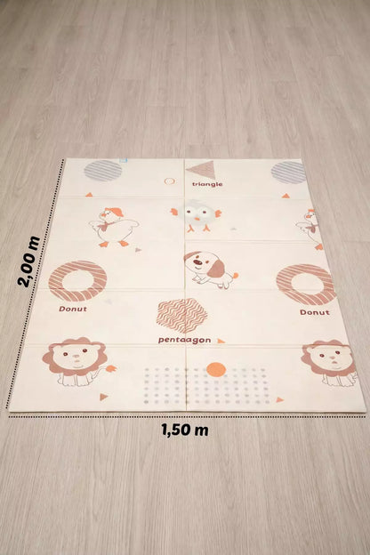 Tapete Tatame Infantil Dobrável Dupla Face Dog 200x150