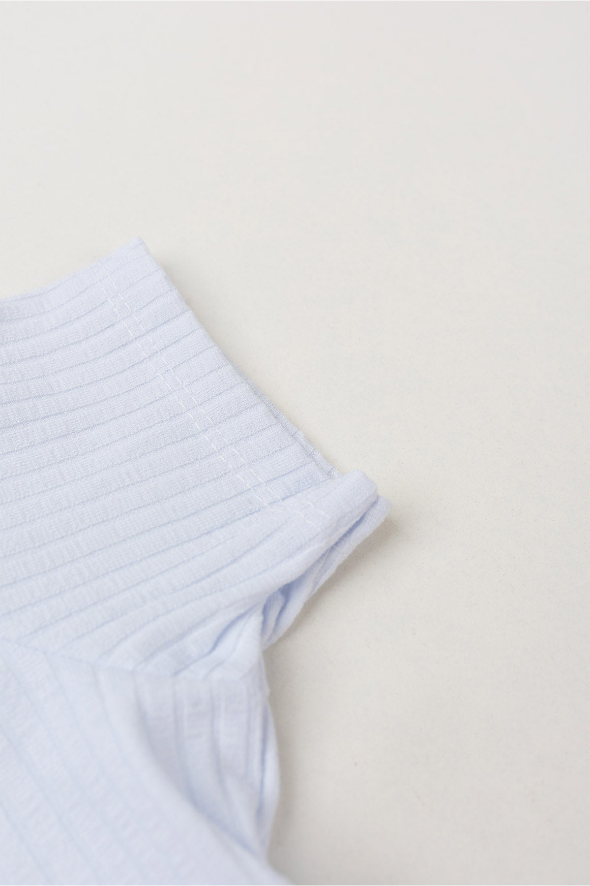 Blusa Básica Canelada Infantil para Menina Branco