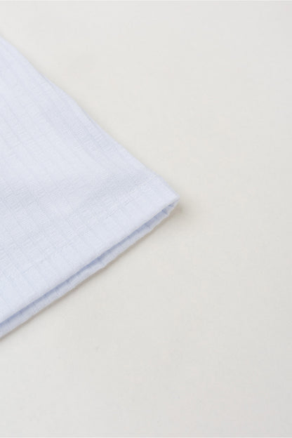 Blusa Básica Canelada Infantil para Menina Branco