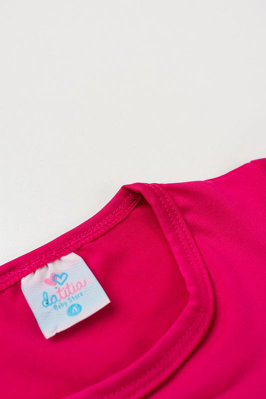 Blusa Proteção UV Infantil para Menina Pink
