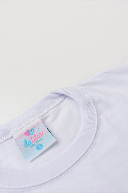 Camiseta Básica Infantil para Menino Branco