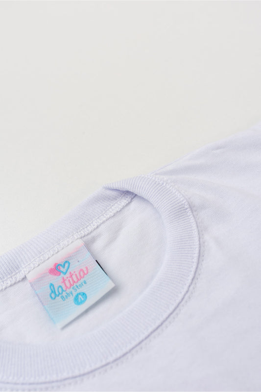 Camiseta Básica Infantil para Menino Branco