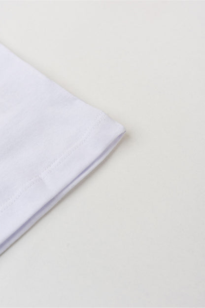 Camiseta Básica Infantil para Menino Branco