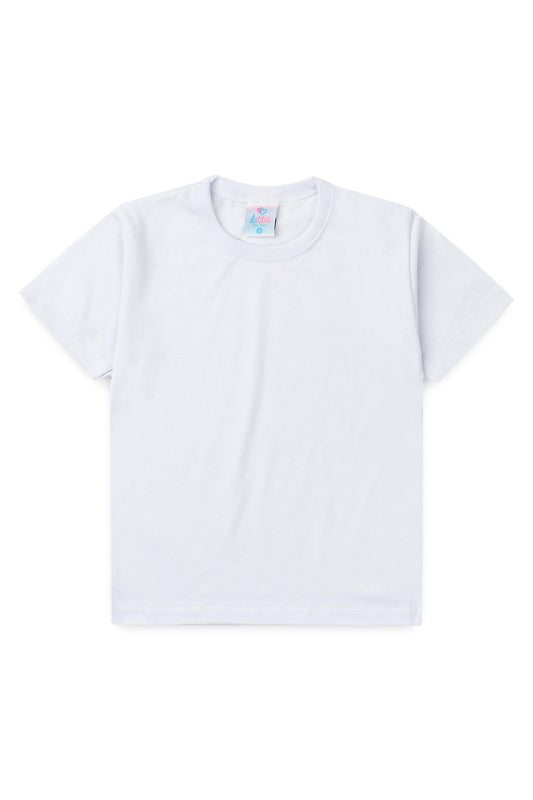 Camiseta Básica Infantil para Menino Branco