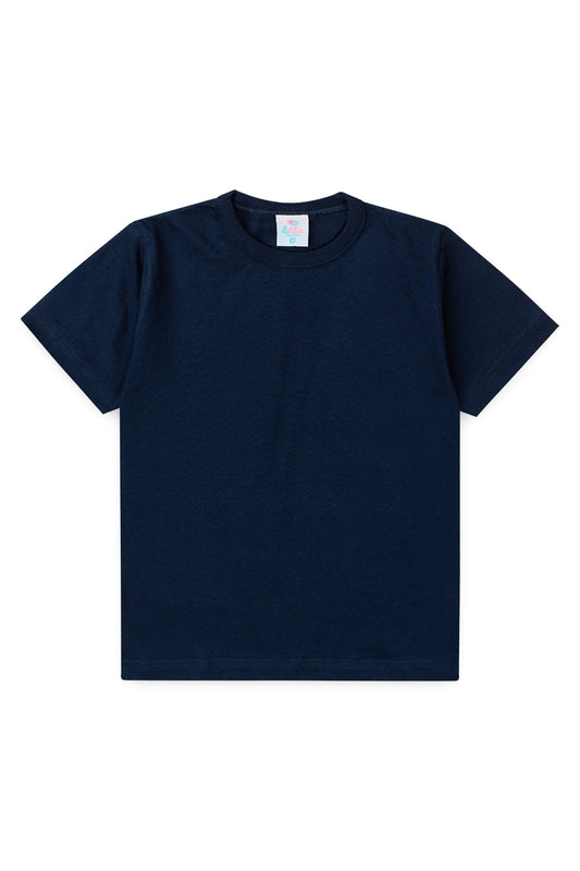 Camiseta Básica Infantil para Menino Marinho