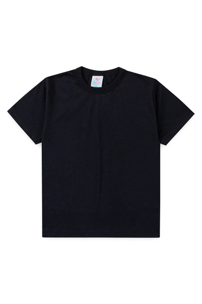 Camiseta Básica Infantil para Menino Preto