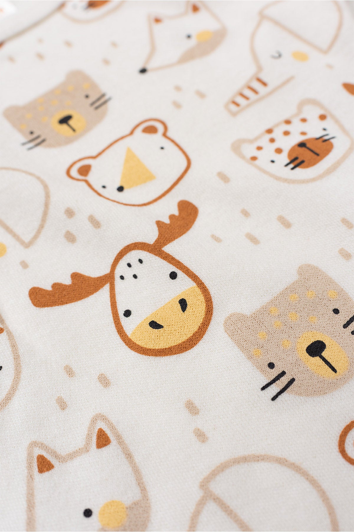 Conjunto Body para Bebê Bichinhos Fofos Marfim