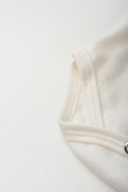 Conjunto Body para Bebê Menina Amor de Mãe Marfim