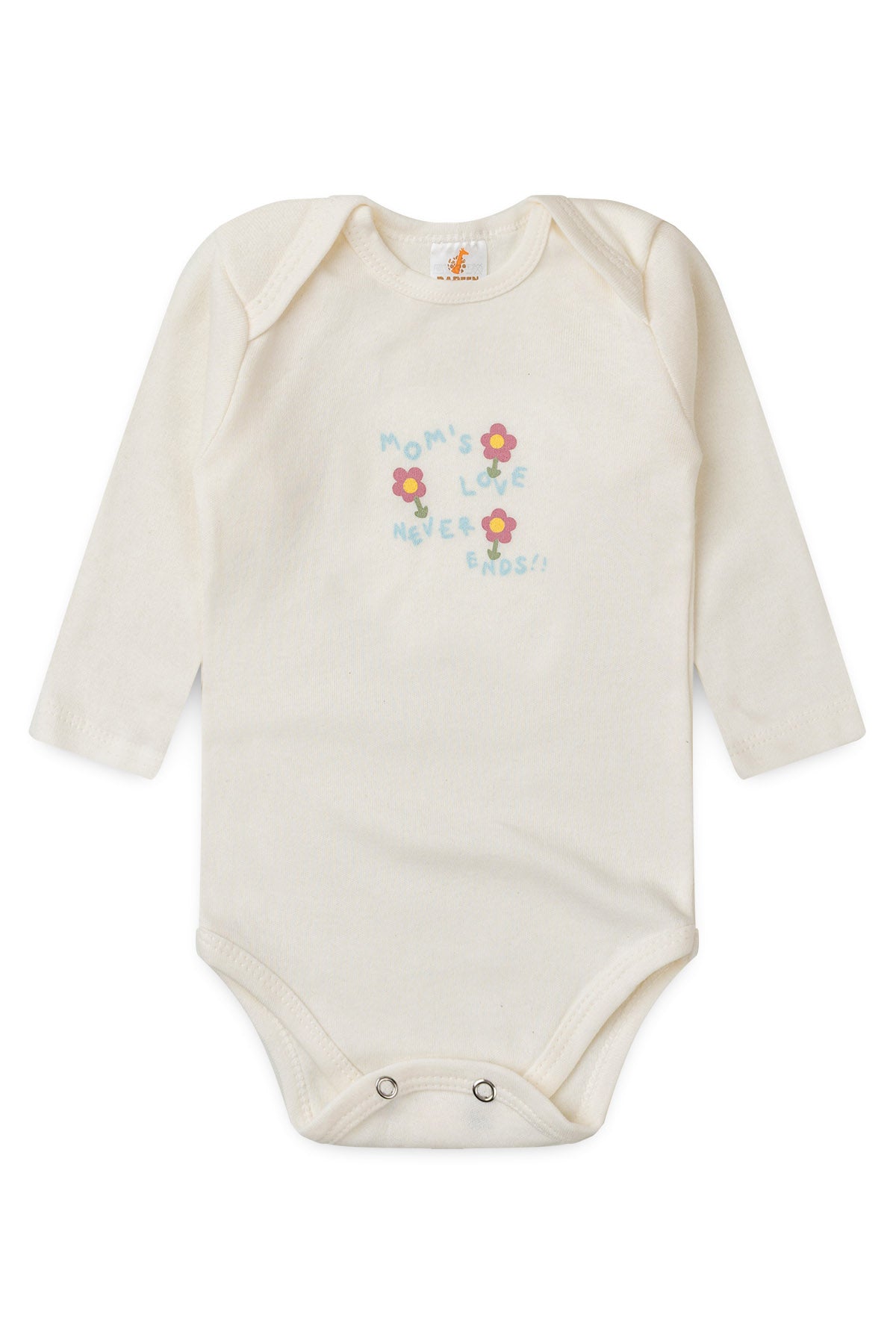 Conjunto Body para Bebê Menina Amor de Mãe Marfim
