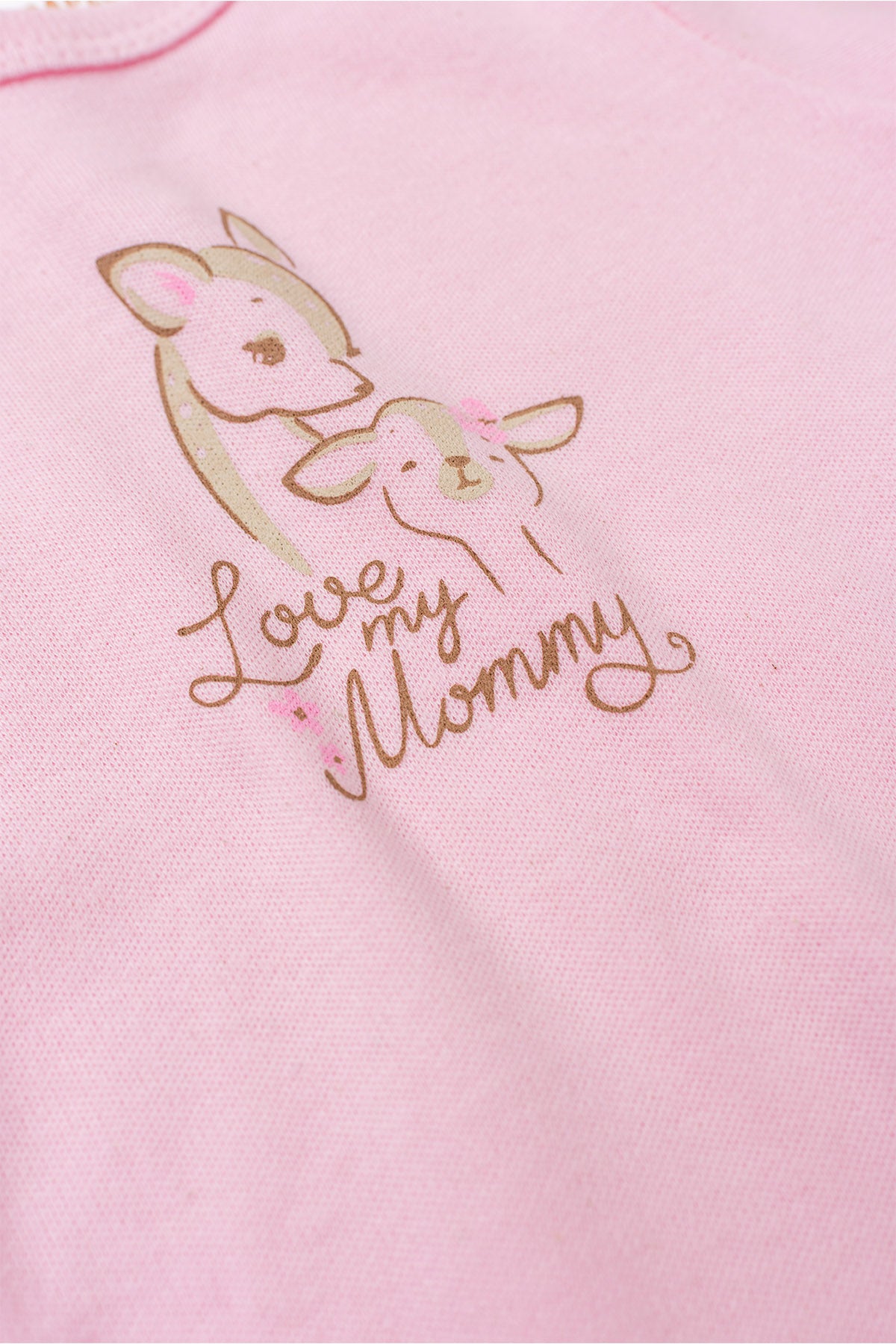 Conjunto Body para Bebê Menina Amor de Mamãe Rosa