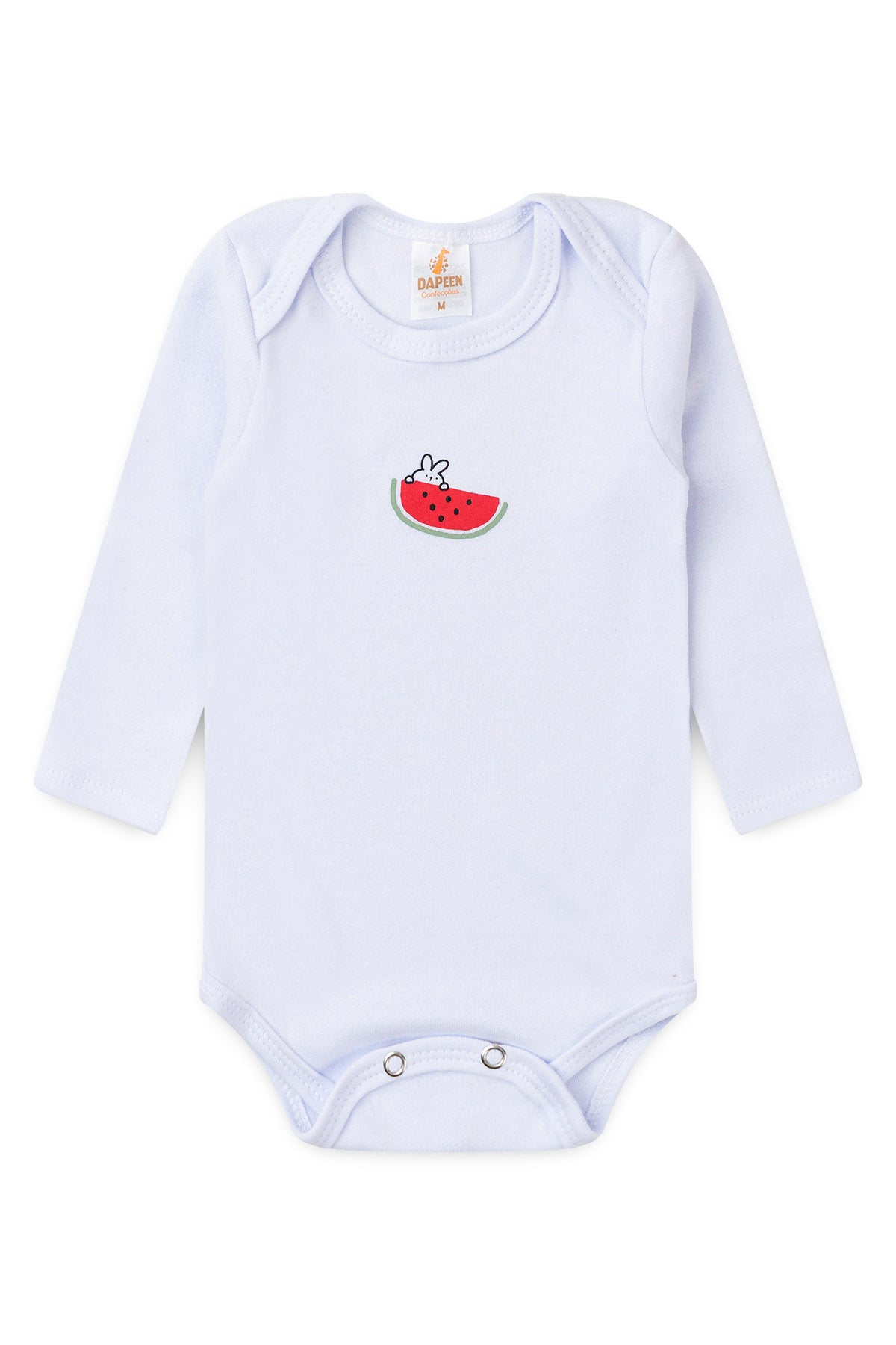 Conjunto Body para Bebê Menina Melancia Doce Branco