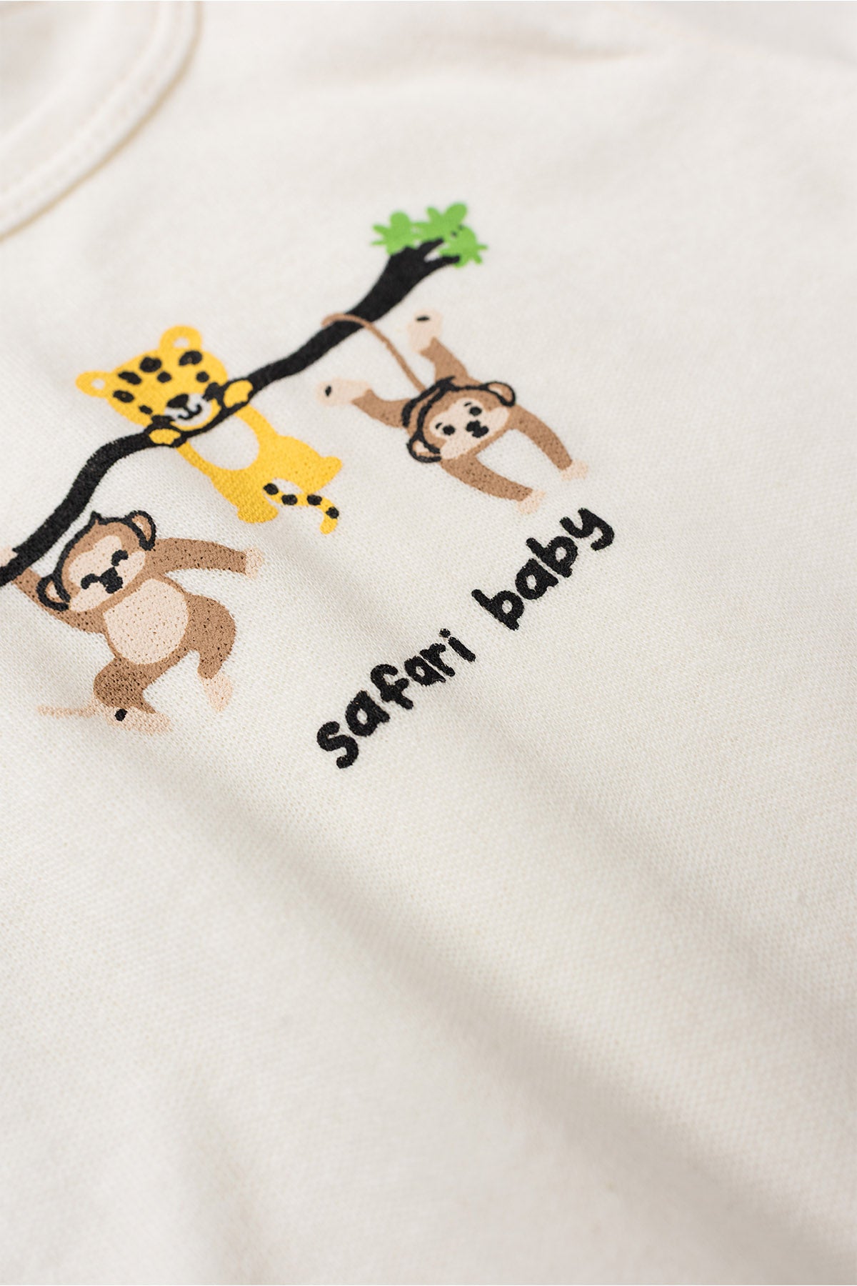 Conjunto Body para Bebê Menino Aventuras da Selva Marfim