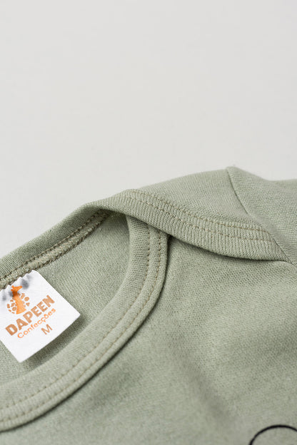 Conjunto Body para Bebê Menino Little Nature Verde
