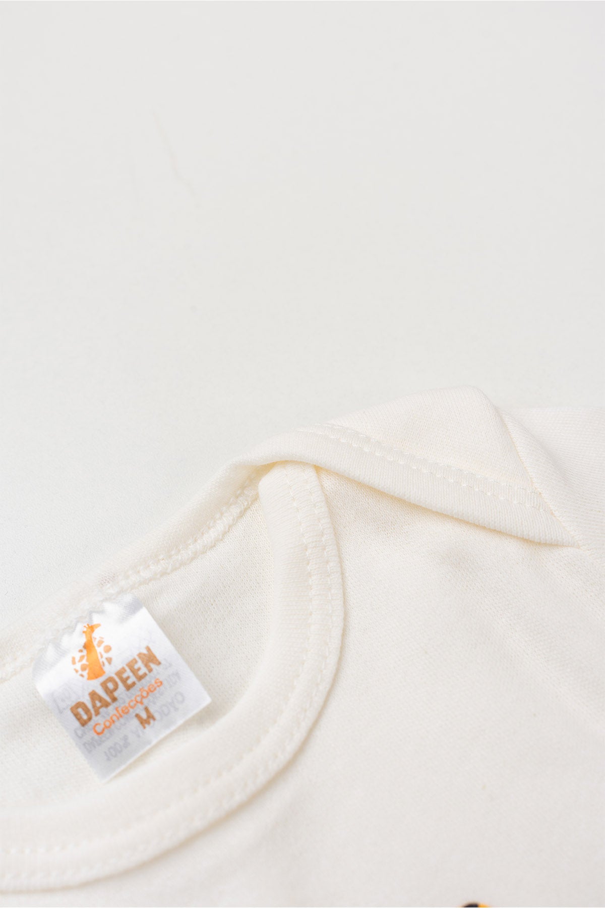 Conjunto Body para Bebê Menino Pequeno Aventureiro Marfim